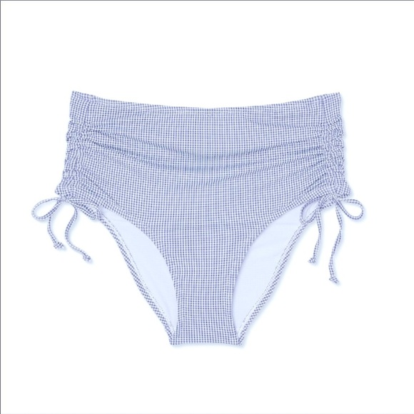 Kona Sol gingham side cinch high waist bottom - Picture 3 of 6